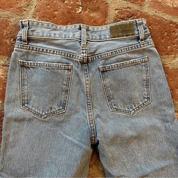 Carmar Blue Straight Leg Distressed Ripped Shredded size 25 Jeans denim - Picture 6 of 13